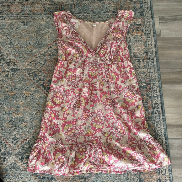 old navy pink and cream dress - Picture 1 of 4